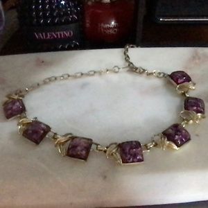 Yellow Gold & Amethyst Chocker